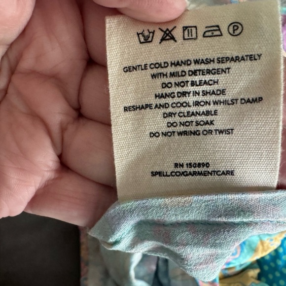 Spell hibiscus lane button through gown- lagoon NWT - Picture 6 of 10